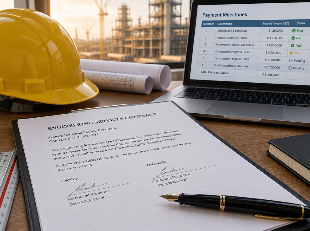 Contract Management project documents and equipment